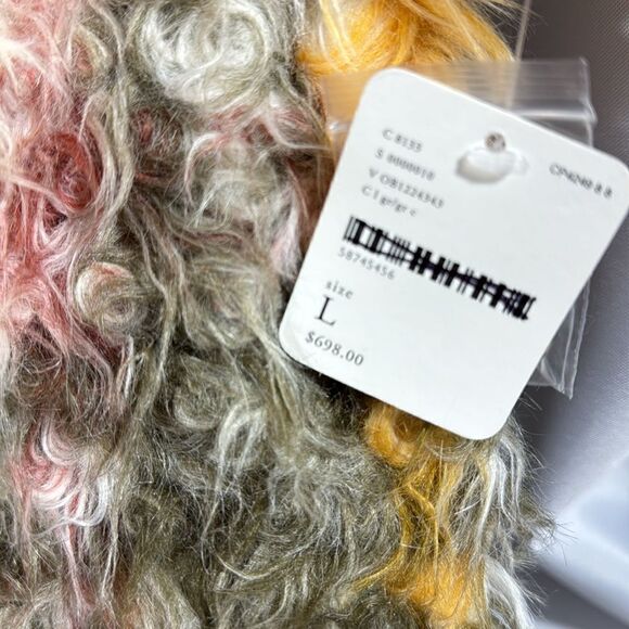 FREE PEOPLE PLAID CARDI FAUX FUR COAT NWT VARIOUS SIZES RARE - Picture 10 of 11